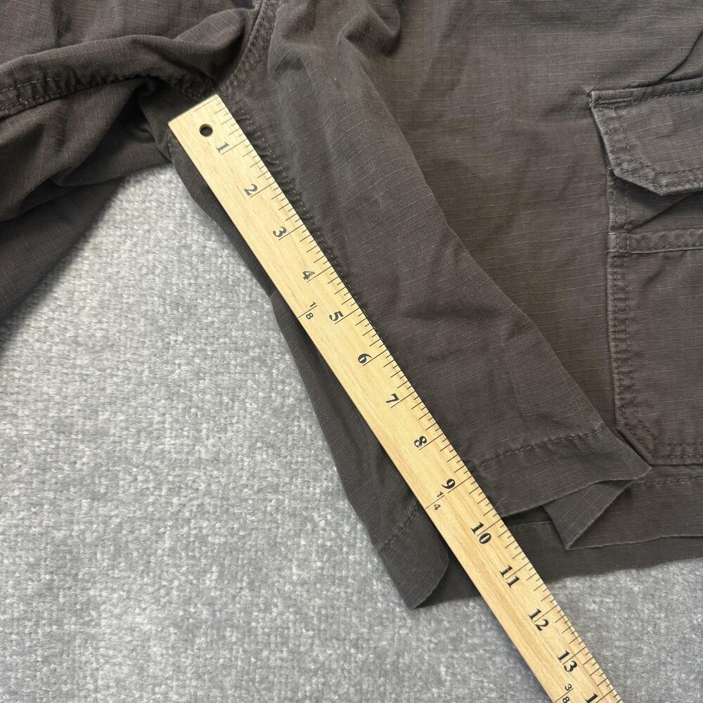 Eddie Bauer Cargo Shorts Mens 40 Brown Outdoor Ripstop 100% Cotton Classic - Picture 6 of 7